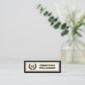 カスタムはっきりしたモダン卒業名カード挿入 コーリングカード (スタンド正面)