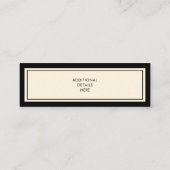 カスタムはっきりしたモダン卒業名カード挿入 コーリングカード (裏面)