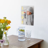 カスタムはっきりしたラブレター写真 箔ポスター (レイダウン (キッチン))