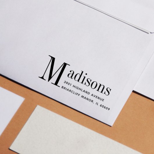 カスタムはっきりした差出人住所 ラバースタンプ