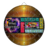 カスタムはインク投げ矢板の側面図を描きました ダーツボード (正面)