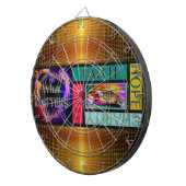 カスタムはインク投げ矢板の側面図を描きました ダーツボード (正面右)