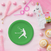 カスタムはテニスのテーマの誕生会のプレートをからかいます ペーパープレート (パーティー)