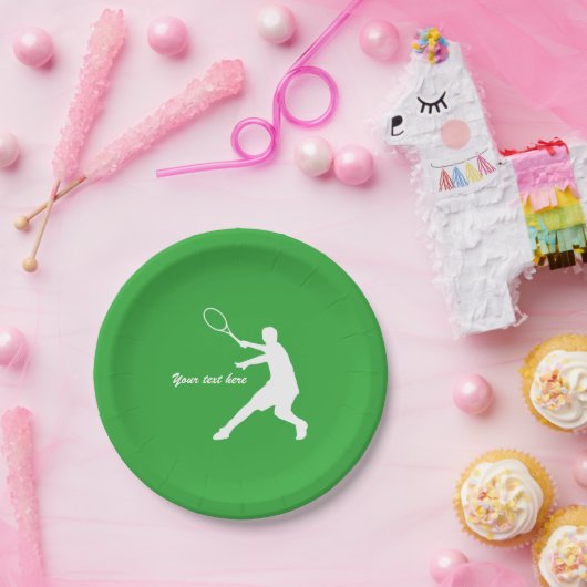 カスタムはテニスのテーマの誕生会のプレートをからかいます ペーパープレート (パーティー)