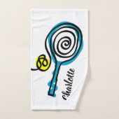 カスタムはテニス選手のための手タオルのギフトを遊ばします ハンドタオル (ハンドタオル)