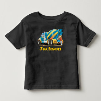 カスタムはトラックミキサの建築のトラックをからかいます トドラーTシャツ