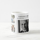 カスタムはパーソナライズな写真のコラージュを加えます コーヒーマグカップ (中央)
