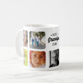 カスタムはパーソナライズな写真の最も最高のな祖父を加えます コーヒーマグカップ (正面左)