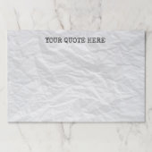 カスタムはペーパー大きいTearawayの紙のパッドにしわを寄せました ペーパーパッド (正面)