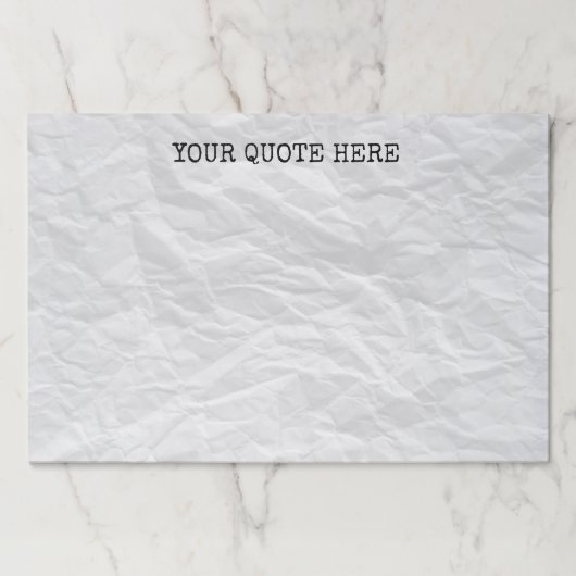 カスタムはペーパー大きいTearawayの紙のパッドにしわを寄せました ペーパーパッド (正面)