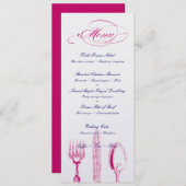 カスタムはメニューを着色します メニュー (正面/裏面)