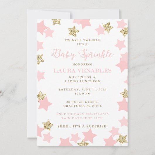 カスタムはメリーのための招待状を振りかけます 招待状 (正面)