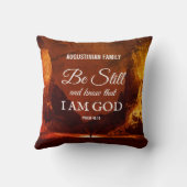 カスタムは今でも詩篇46:10クリスチャンを知っている クッション (裏面)