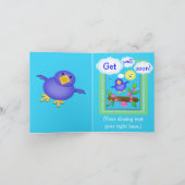 カスタムは健康な挨拶状をすぐに得ます カード (内部)