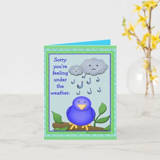 カスタムは健康な挨拶状をすぐに得ます カード (黄色い花)