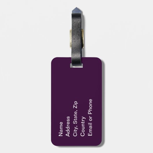 カスタムは優れた荷物のラベルの穏やかな旅行を保ちます ラゲッジタグ (裏面縦)