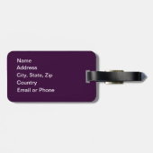 カスタムは優れた荷物のラベルの穏やかな旅行を保ちます ラゲッジタグ (裏面横)