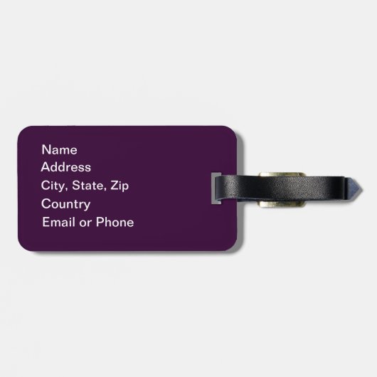 カスタムは優れた荷物のラベルの穏やかな旅行を保ちます ラゲッジタグ (裏面横)