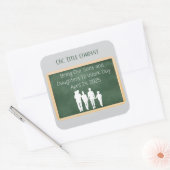 カスタムは息子を働かせる スクエアシール (封筒)