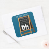 カスタムは息子を働かせる スクエアシール (封筒)