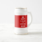カスタムは穏やかなビールのジョッキ|のカスタマイズ可能なテンプレートを保ちます ビールジョッキ (正面右)