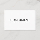 カスタムは空白のなビジネスロゴをカスタマイズ 名刺 (裏面)