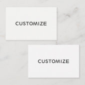 カスタムは空白のなビジネスロゴをカスタマイズ 名刺 (正面/裏面)