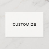 カスタムは空白のなビジネスロゴをカスタマイズ 名刺 (正面)