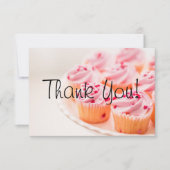 カスタムは販売の募金活動のサンキューカードのカップケーキを焼きます サンキューカード (正面)
