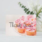 カスタムは販売の募金活動のサンキューカードのカップケーキを焼きます サンキューカード (スタンド正面)