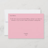 カスタムは販売の募金活動のサンキューカードのカップケーキを焼きます サンキューカード (裏面)