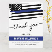 カスタムは、警察官の退職に感謝 カード (黄色い花)