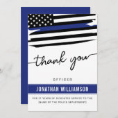 カスタムは、警察官の退職金に感謝 (正面/裏面)