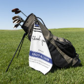 カスタムは、警察官の退職金に感謝 ゴルフタオル (グリーン)