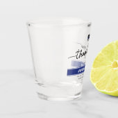 カスタムは、警察官の退職金に感謝 ショットグラス (左)