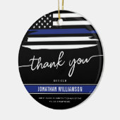 カスタムは、警察官の退職金に感謝 セラミックオーナメント (左)