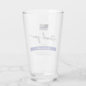 カスタムは、警察官の退職金に感謝 タンブラーグラス (裏面)