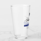 カスタムは、警察官の退職金に感謝 タンブラーグラス (右)