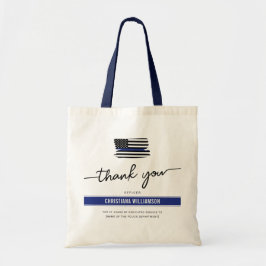 カスタムは、警察官の退職金に感謝 トートバッグ