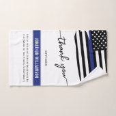 カスタムは、警察官の退職金に感謝 ハンドタオル (ハンドタオル)