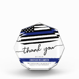 カスタムは、警察官の退職金に感謝 フォトブロック