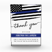 カスタムは、警察官の退職金に感謝 フォトブロック (正面)