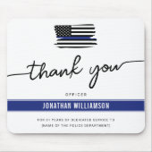 カスタムは、警察官の退職金に感謝 マウスパッド (正面)