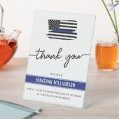 カスタムは、警察官の退職金に感謝 台座サイン (インサイチュ)