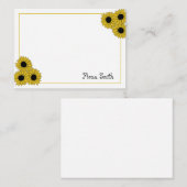 カスタムひまわり手引き平手札 ノートカード (正面/裏面)
