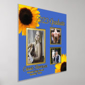 カスタムひまわり 箔ポスター (レイダウン)