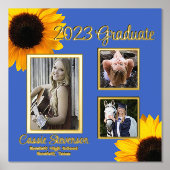 カスタムひまわり 箔ポスター (正面)