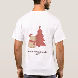 カスタムふわふわカピバラクリスマス Tシャツ