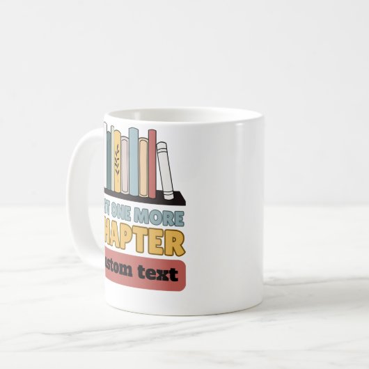 カスタムもう一巻本読だけおもしろい コーヒーマグカップ (正面左)