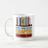 カスタムもう一巻本読だけおもしろい コーヒーマグカップ (左)